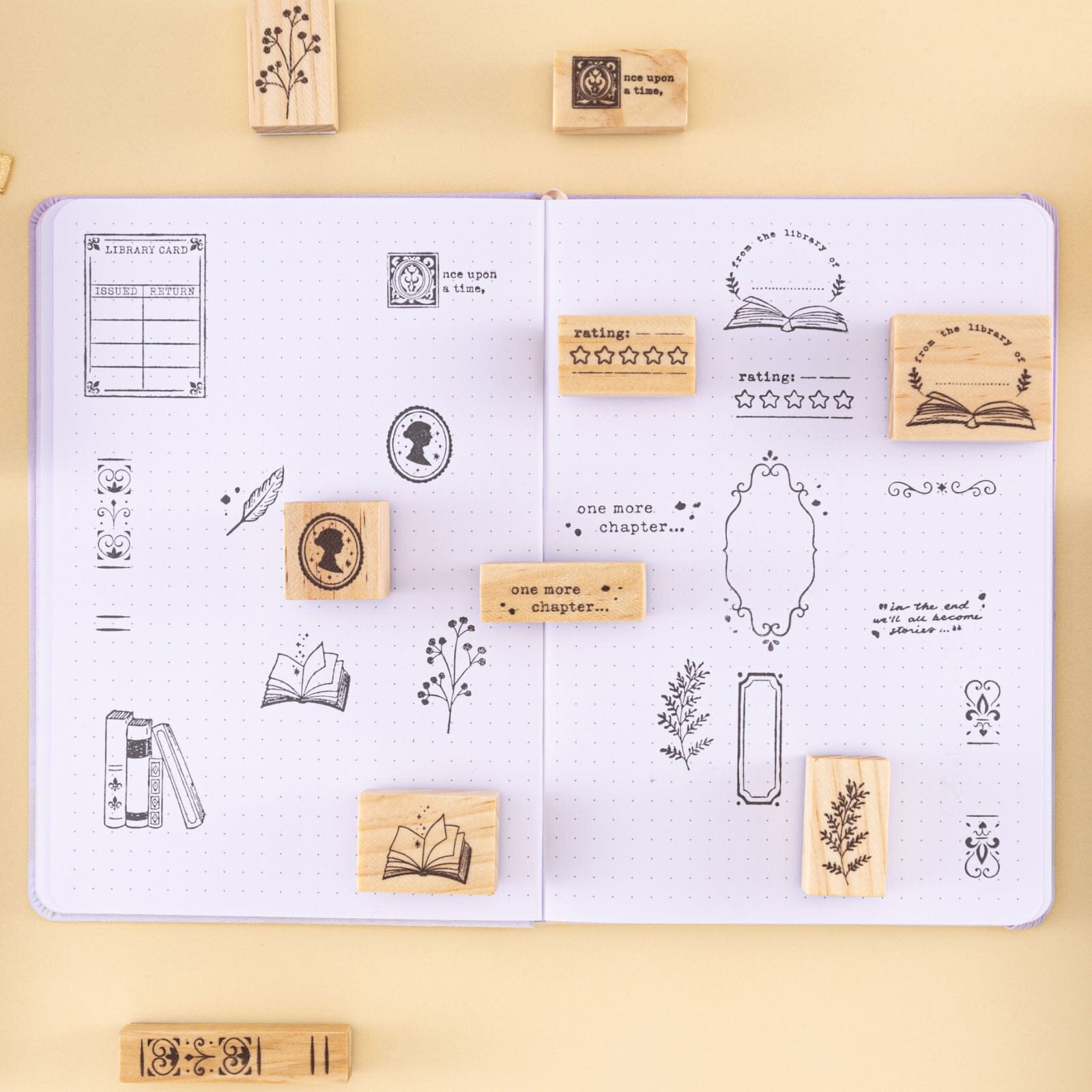 Tsuki 'Our Stories' Reading Journal Stamp Set ☾