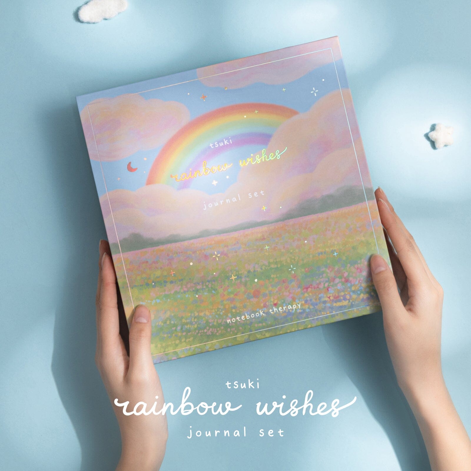 Tsuki 'Rainbow Wishes' Limited Edition Holographic Bullet Journal Set ☾