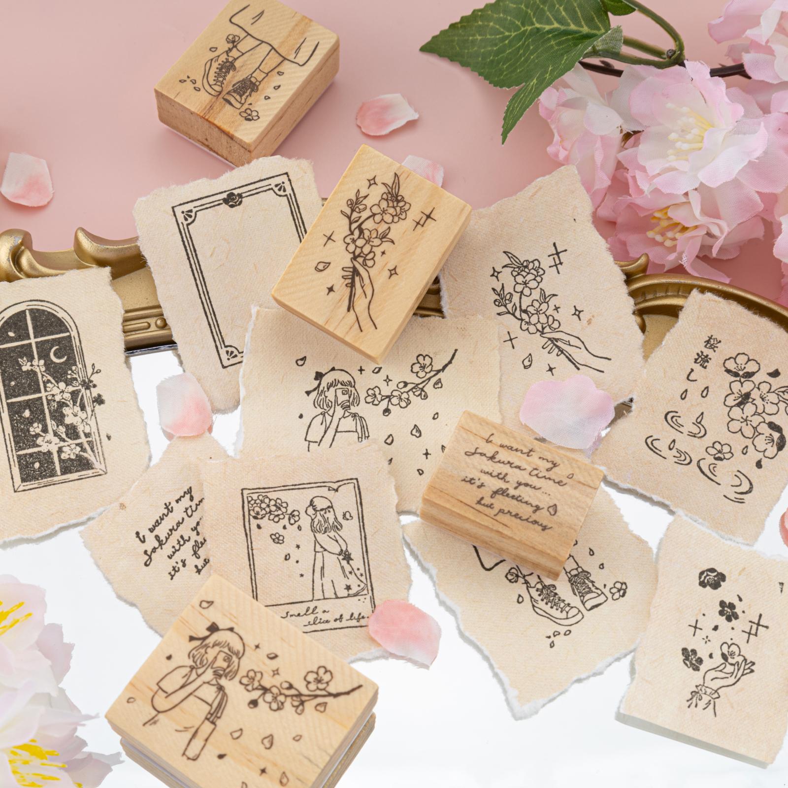 Tsuki 'Sakura Days' Bullet Journal Stamp Set ☾