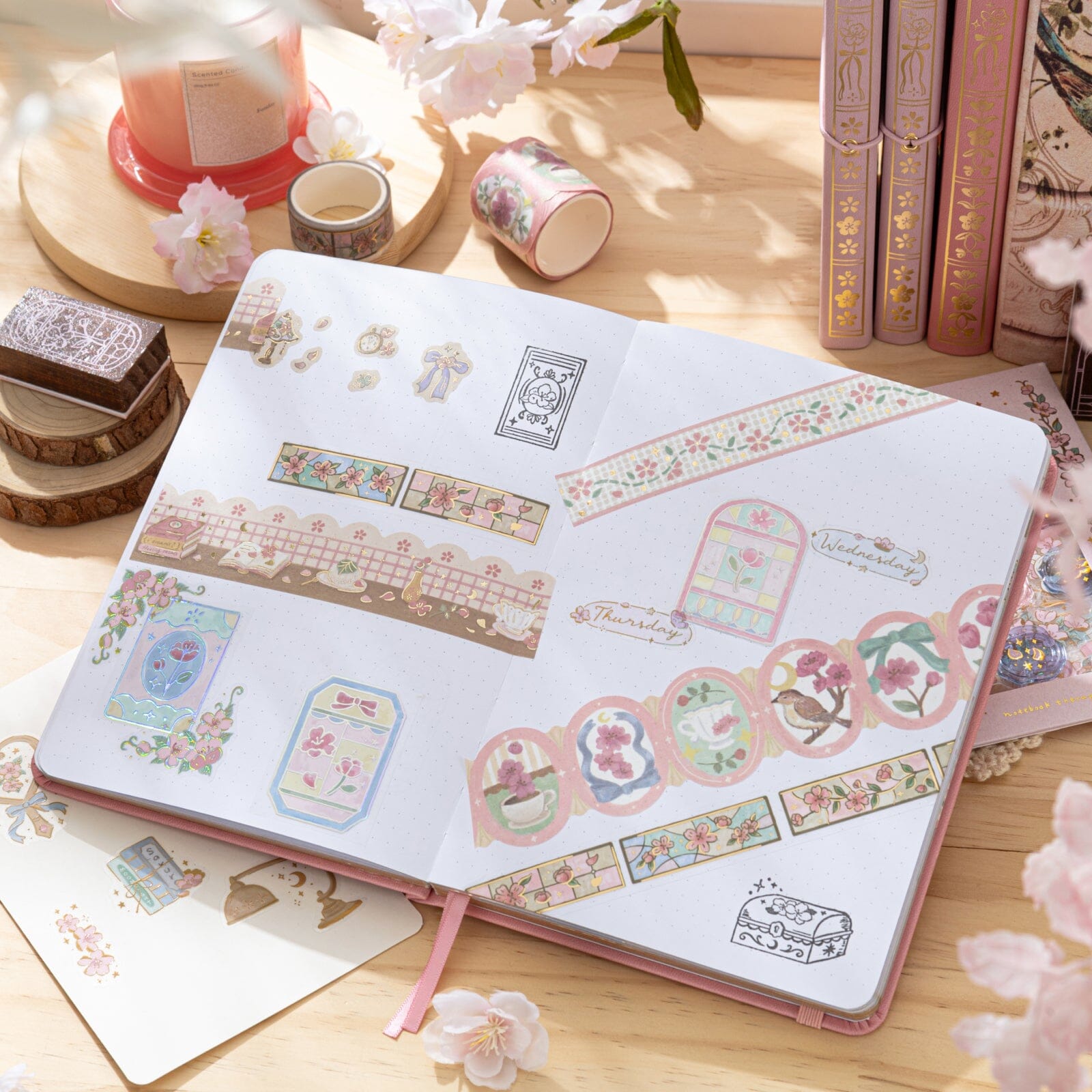 Tsuki 'Sakura Luna' Limited Edition Luxury Bullet Journal ☾