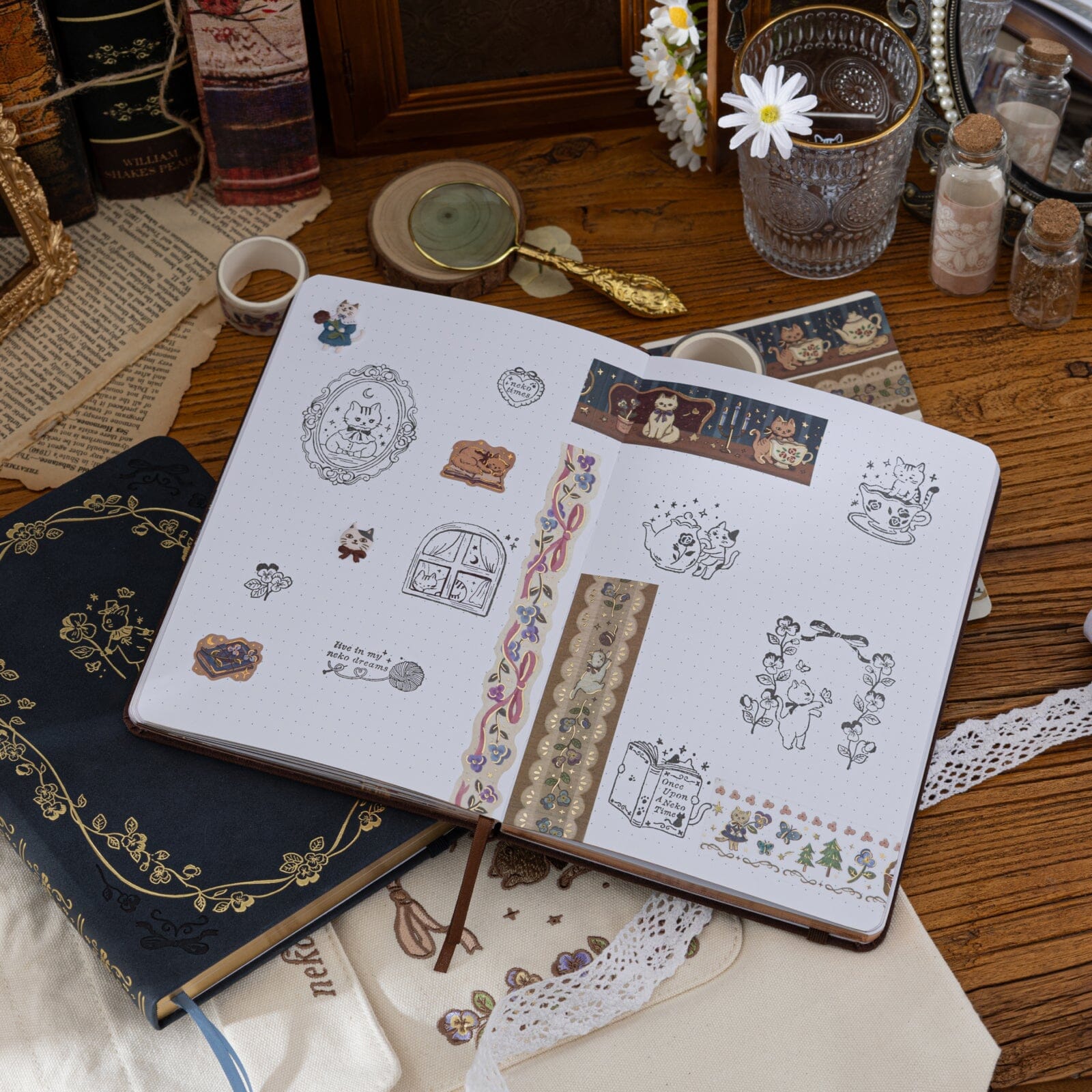 Tsuki 'Neko Nocturne' Limited Edition Bullet Journal ☾