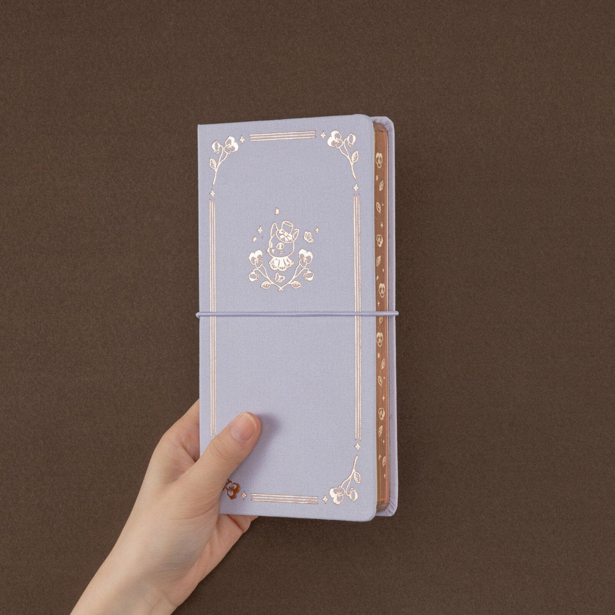 Tsuki 'Neko Pansy' Limited Edition Luxury Travel Notebook ☾