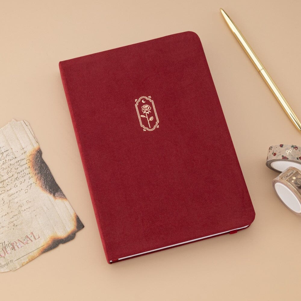 Tsuki 'Vintage Rose' Petal Red Limited Edition Bullet Journal ☾