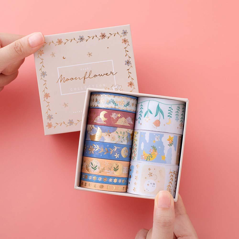 Tsuki 'Moonflower' Washi Tape Set ☾