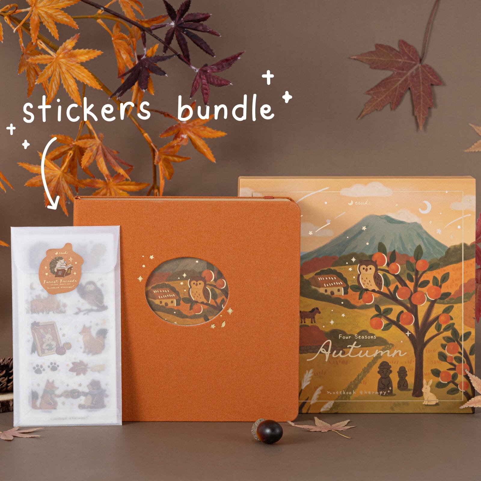 Tsuki Four Seasons: Autumn Collector's Edition 2025 Square Bullet Journal ☾