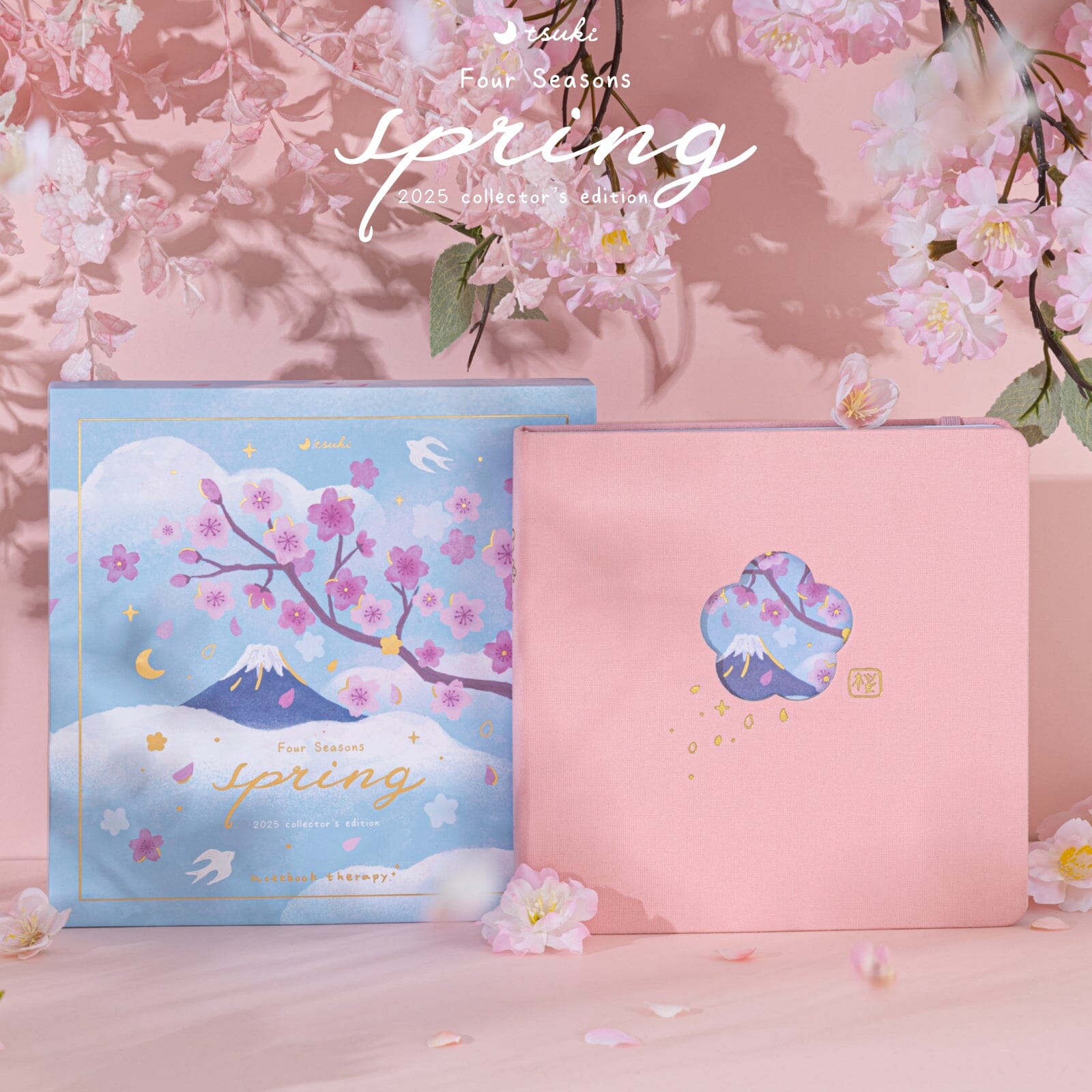 Tsuki Four Seasons: Spring Collector's Edition 2025 Square Bullet Journal ☾
