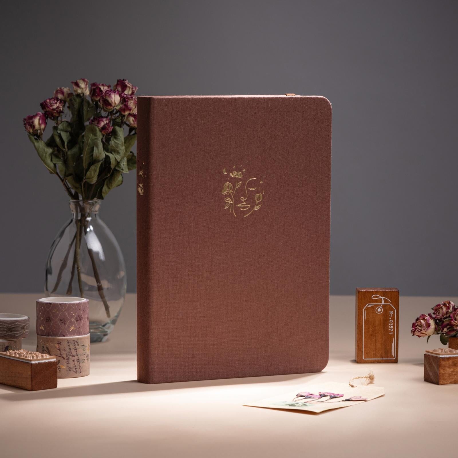Tsuki 'Dried Flowers' Limited Edition Luxury Bullet Journal ☾