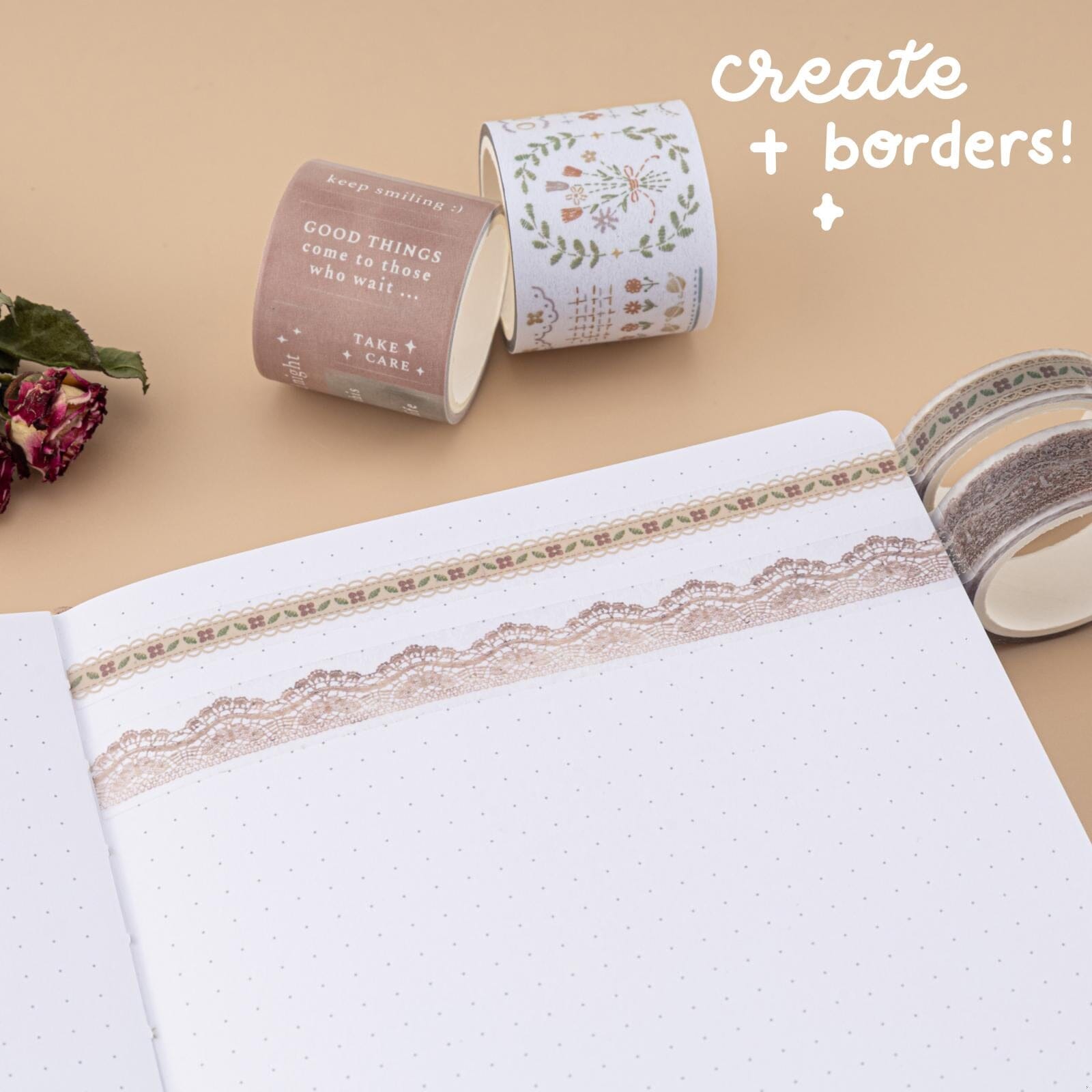 Tsuki 'Lace Dreams' Washi Tape Set ☾