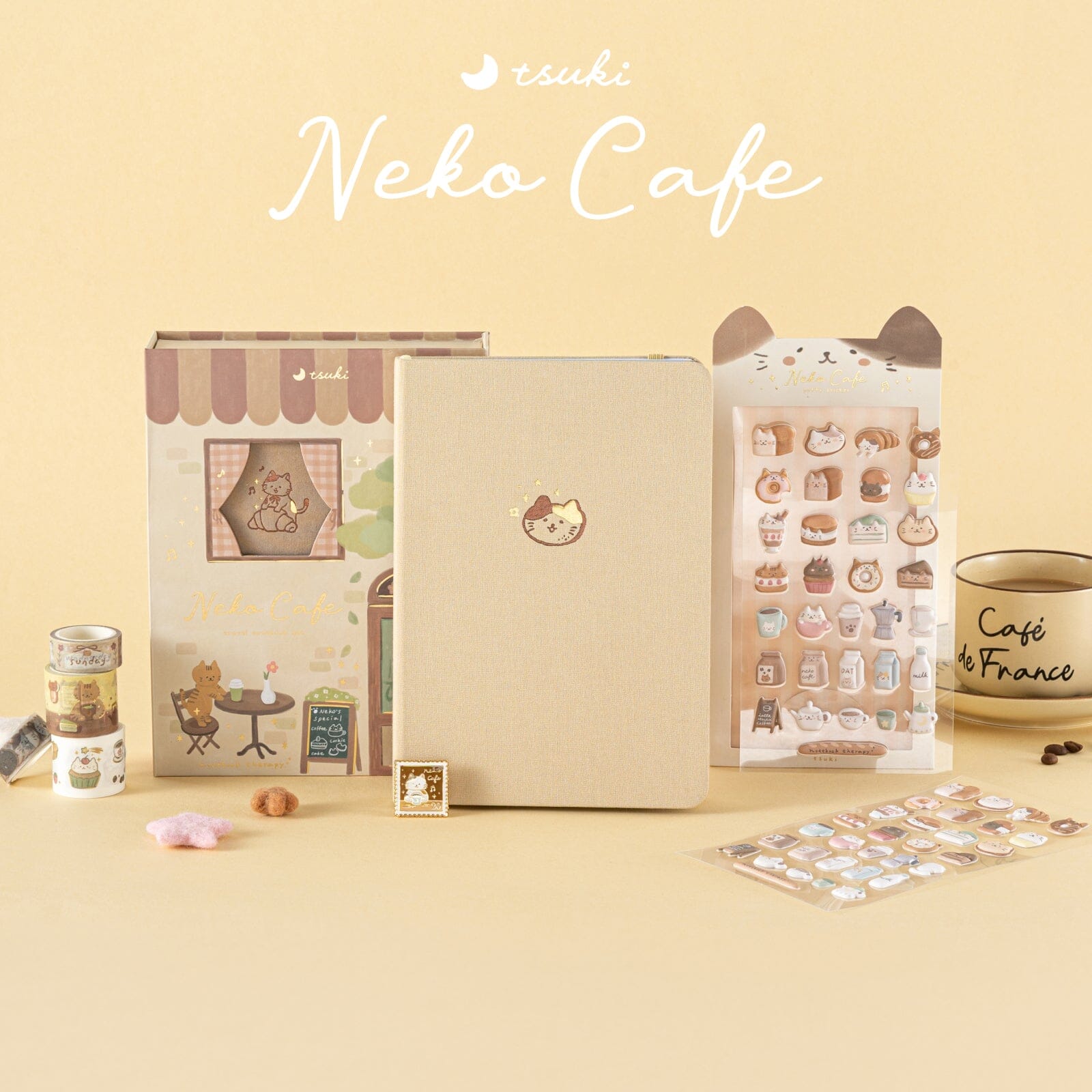 Tsuki 'Neko Pan' Limited Edition Bullet Journal ☾