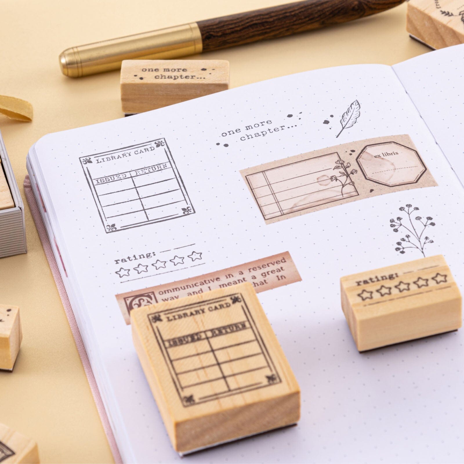 Tsuki 'Our Stories' Reading Journal Stamp Set ☾