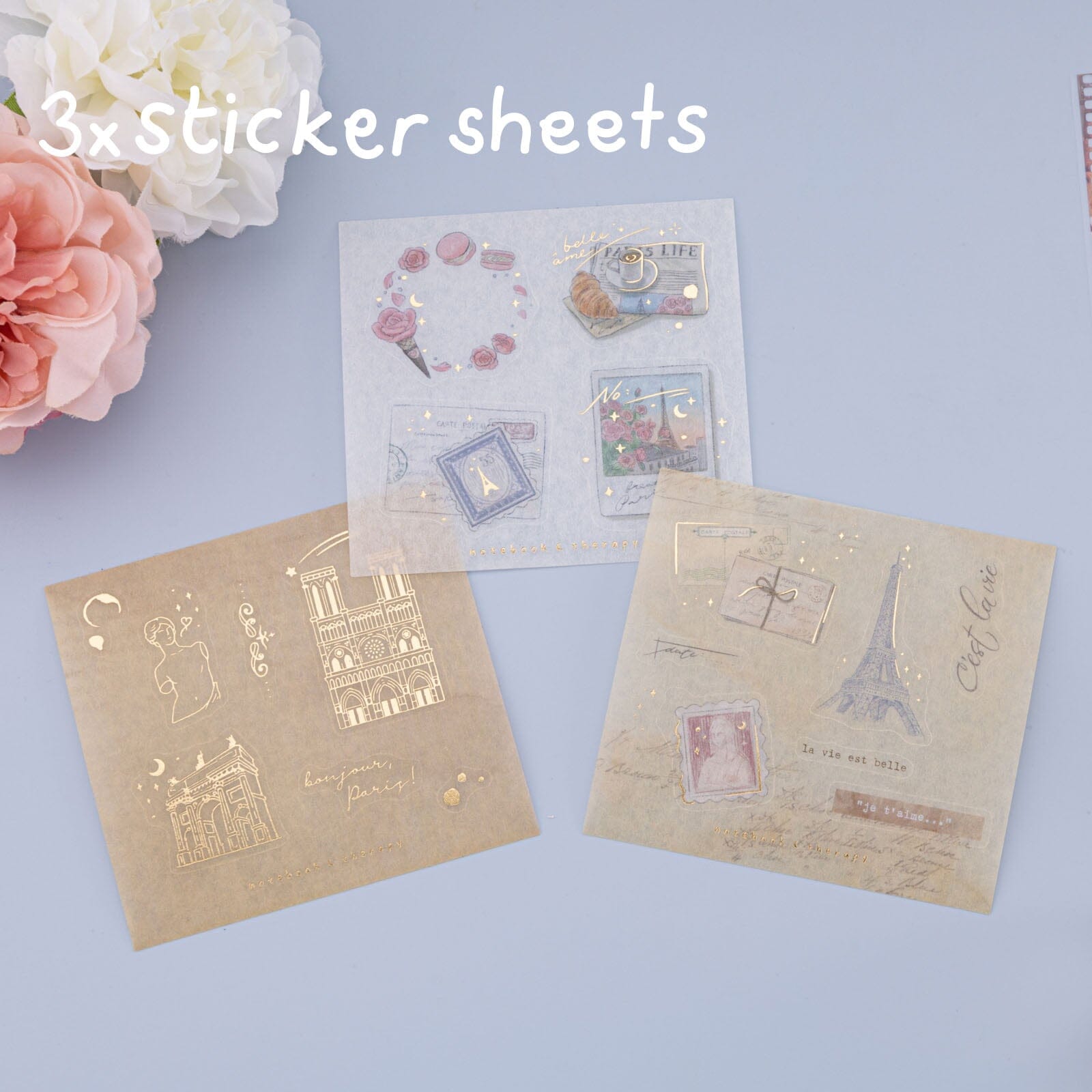 Tsuki 'Journée à Paris' Washi Tape Set ☾