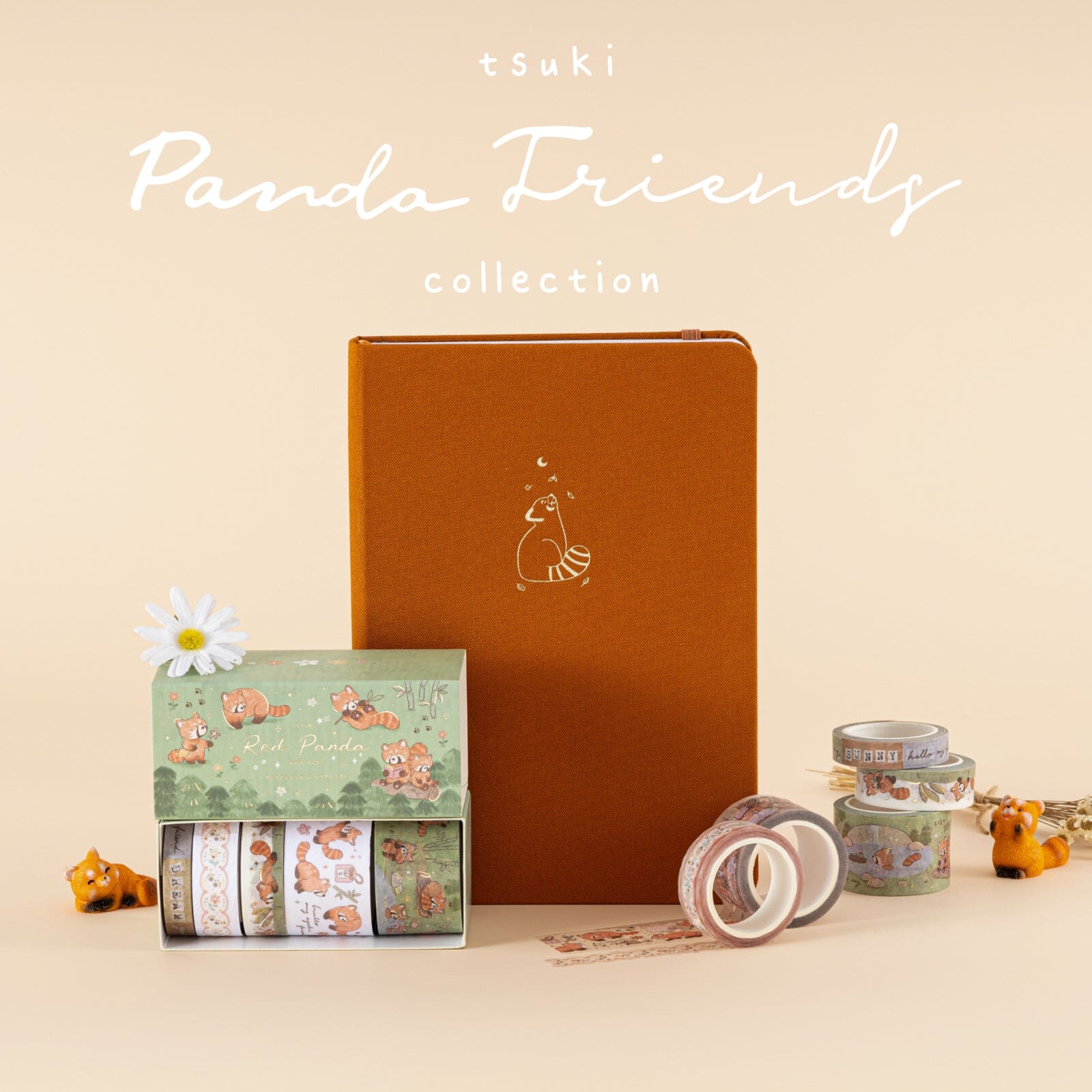 Tsuki 'Red Panda' Limited Edition A5 Bullet Journal ☾