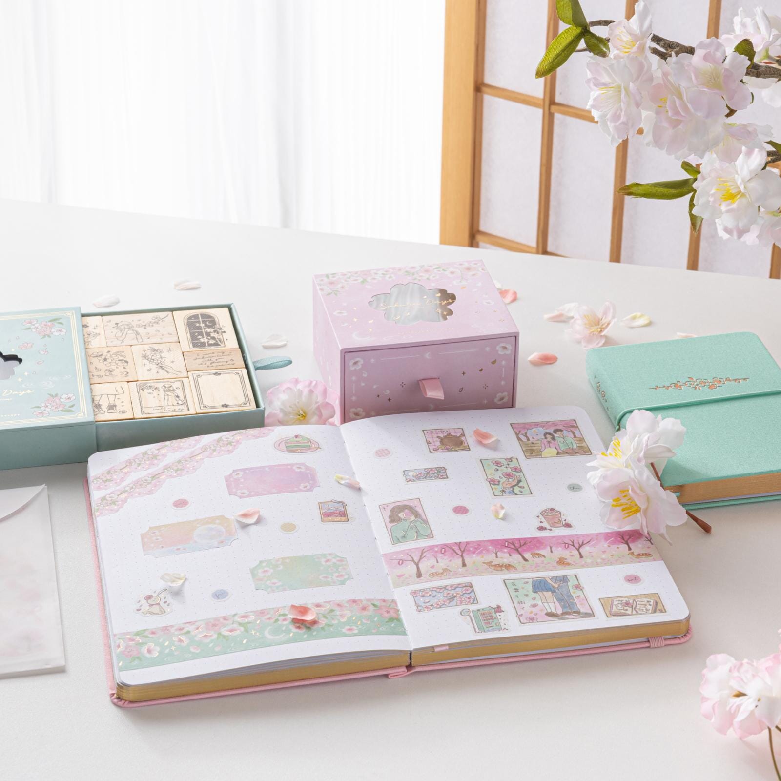Tsuki 'Sakura Days' Bullet Journal Stamp Set ☾
