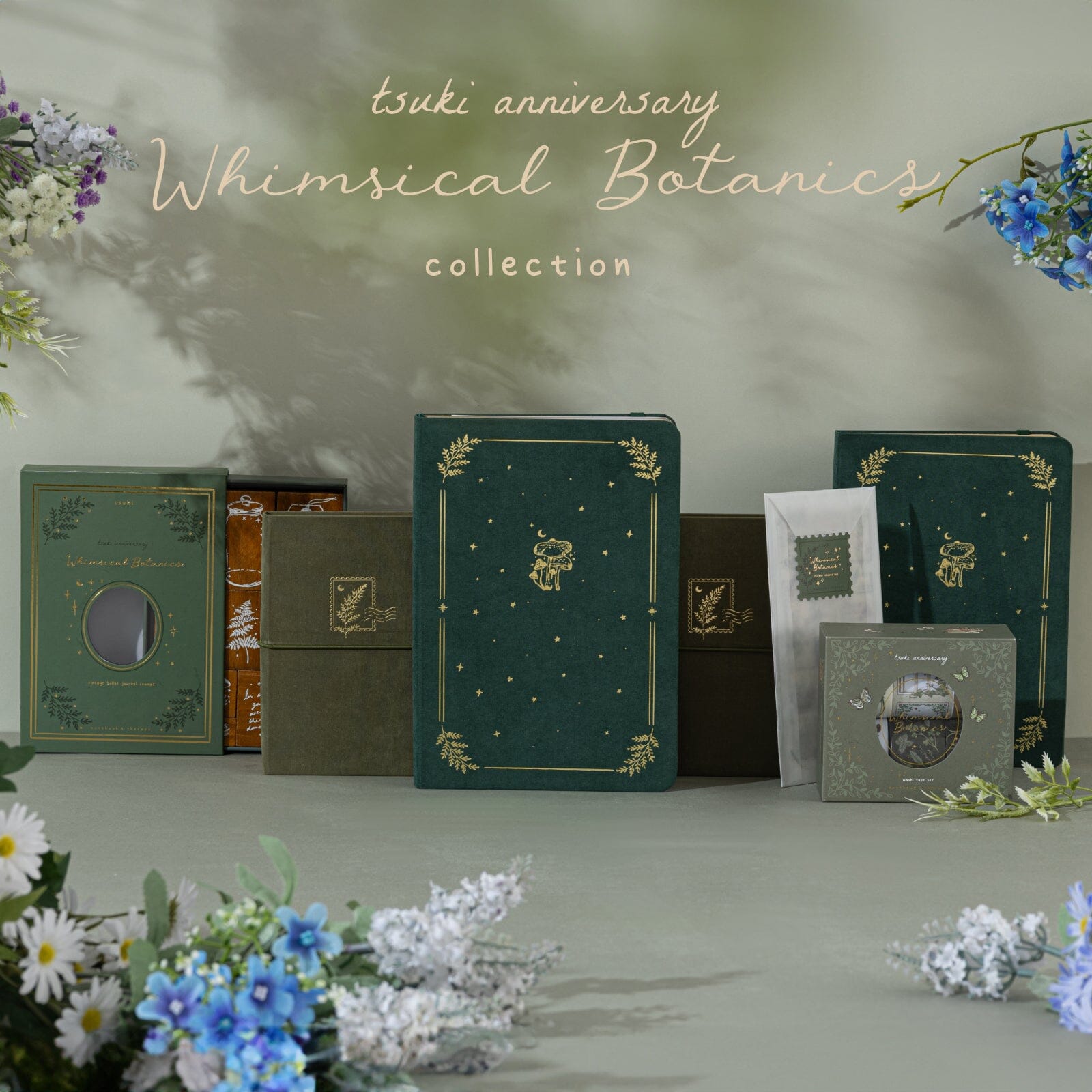 Tsuki 'Whimsical Botanics' Bullet Journal Stamp Set ☾