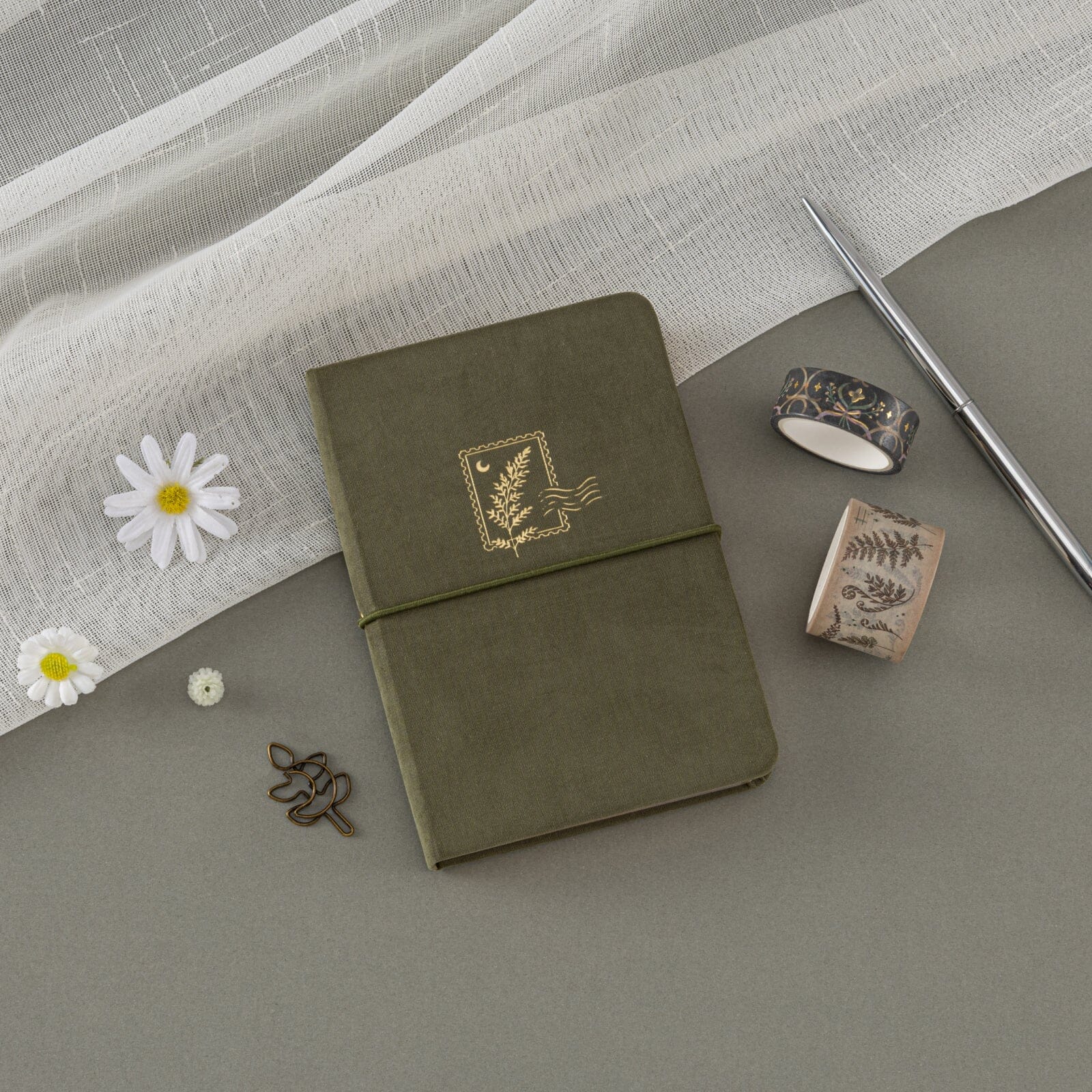 Tsuki 'Fern Fable' A6 Luxury Travel Notebook ☾
