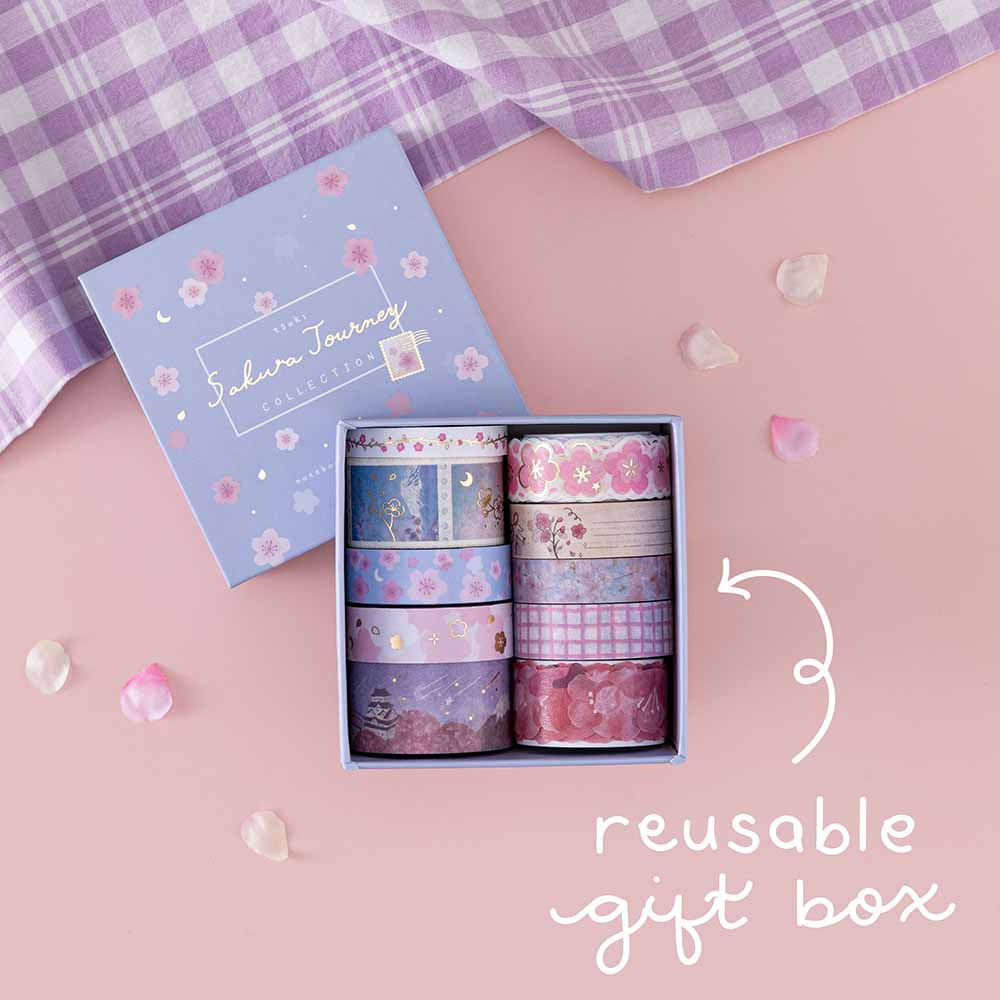 Tsuki 'Sakura Journey' Washi Tape Set ☾