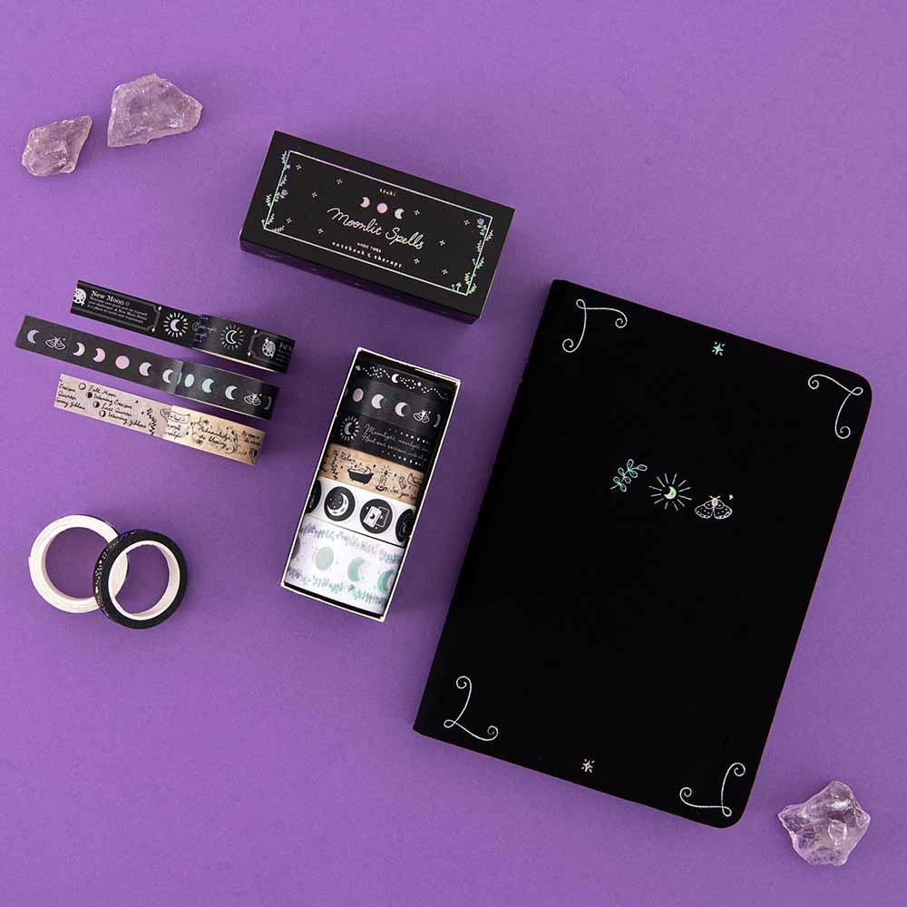 Tsuki 'Moonlit Spell' Limited Edition Holographic Bullet Journal ☾