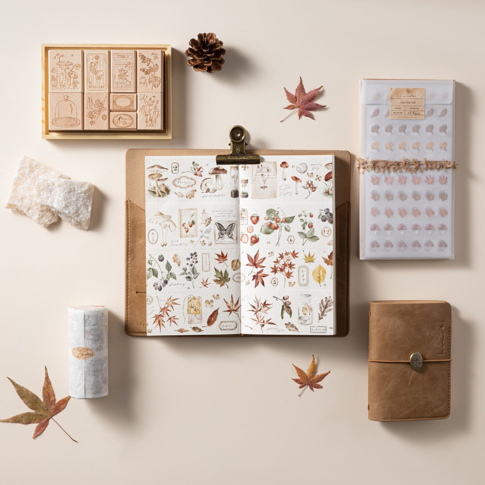 Hinoki - 'Into the Fall' Decorative PET Tape Set