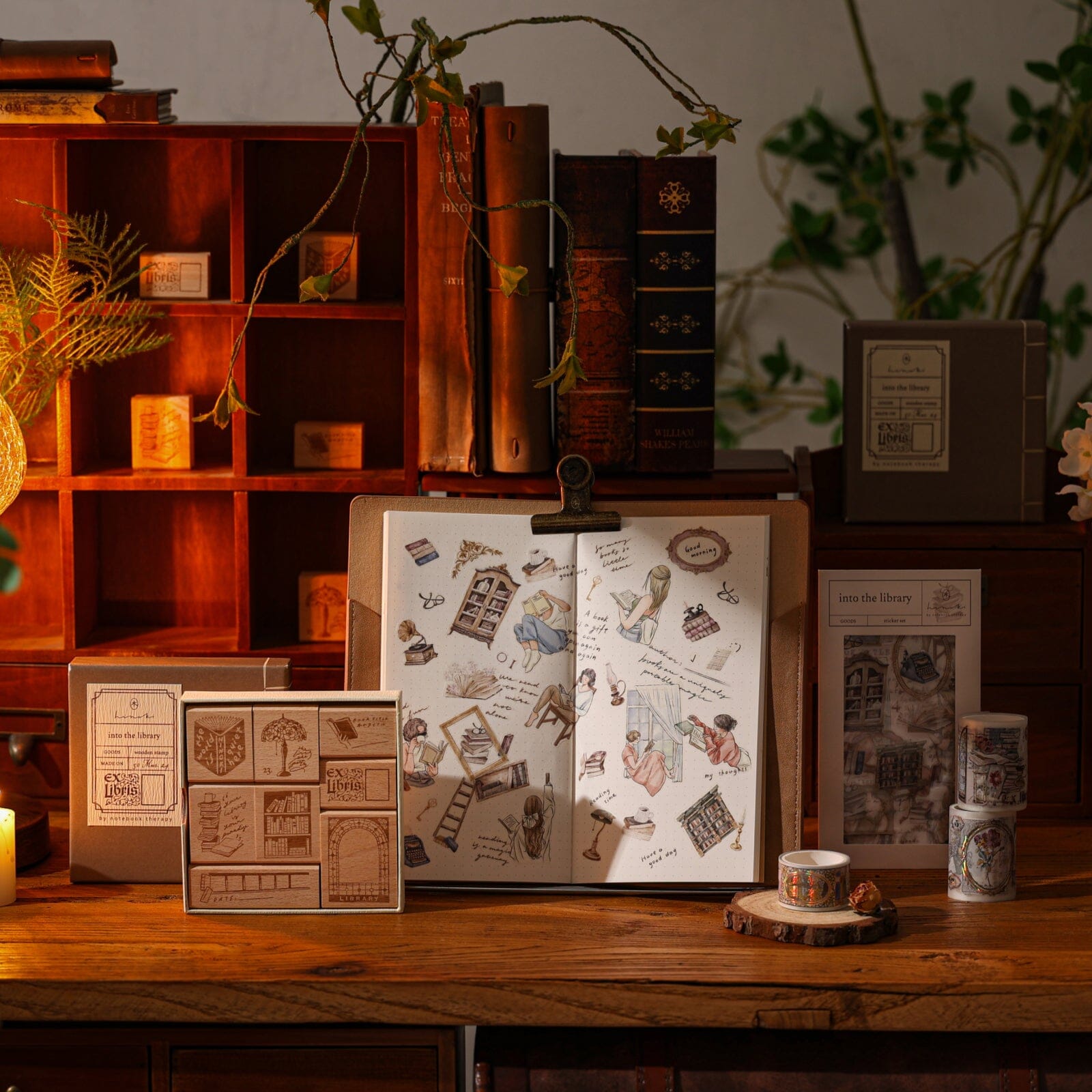 Hinoki - 'Into the Library' PET Decorative Tape