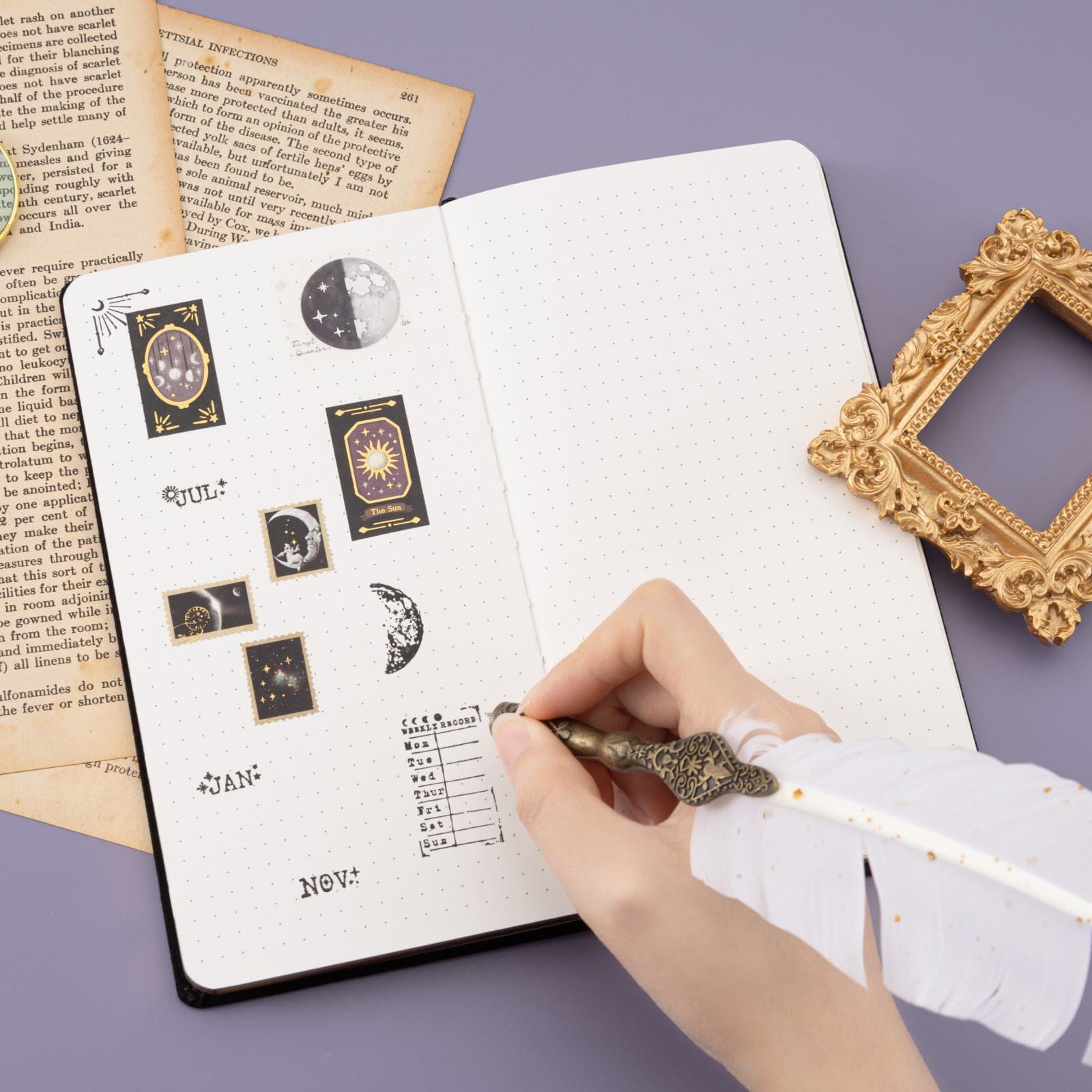 Tsuki 'Moonlit Whisper' Limited Edition Luxury Travel Notebook  ☾