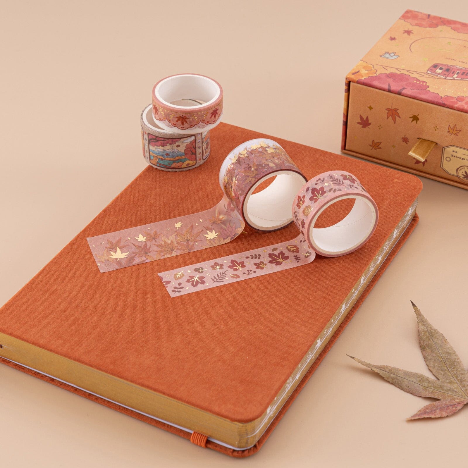 Tsuki 'Maple Journey' Washi Tape Set ☾