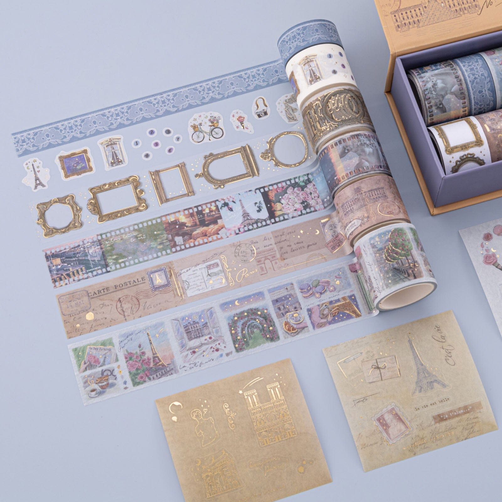 Tsuki 'Journée à Paris' Washi Tape Set ☾