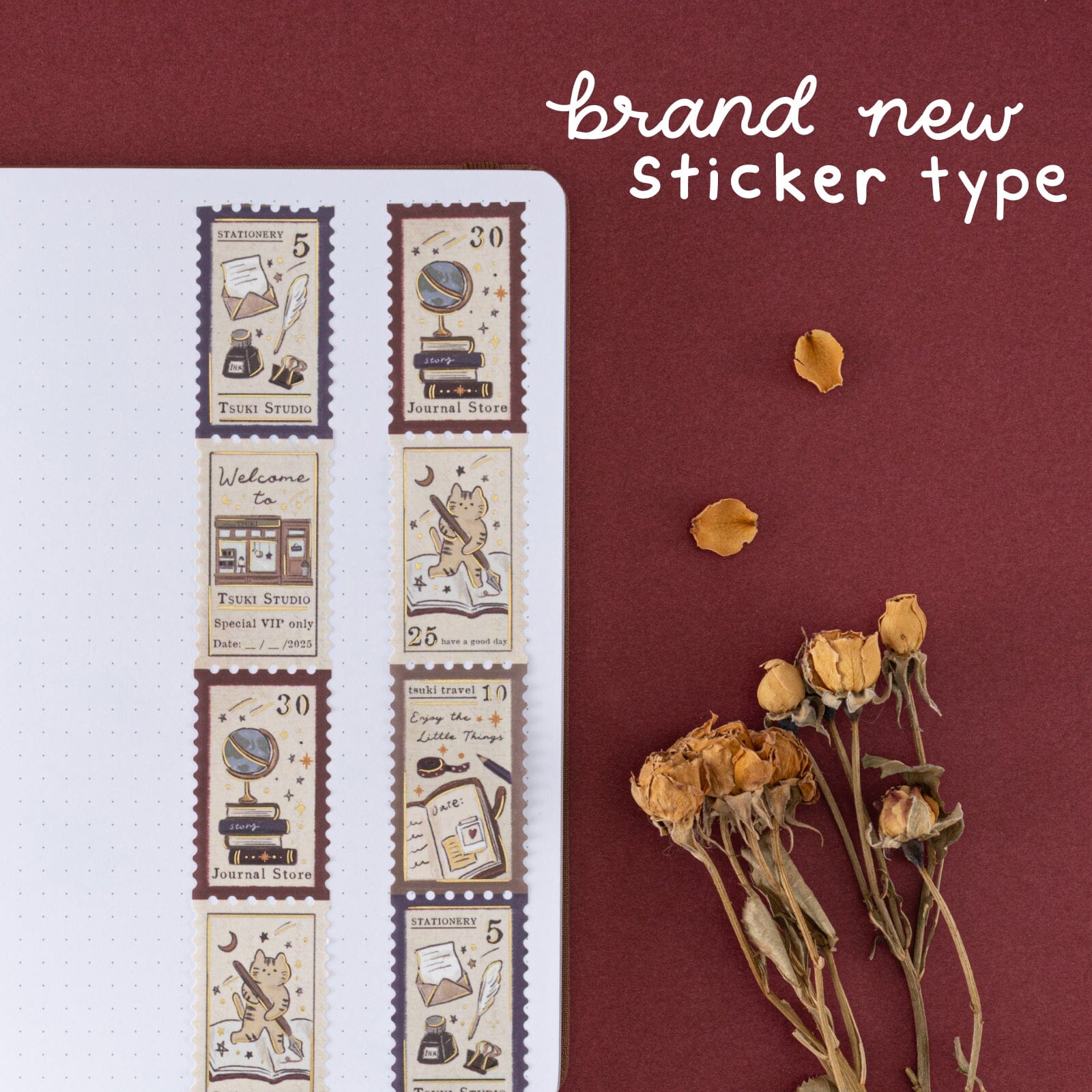 Tsuki 'Tsuki Studio' Washi Tape Set ☾