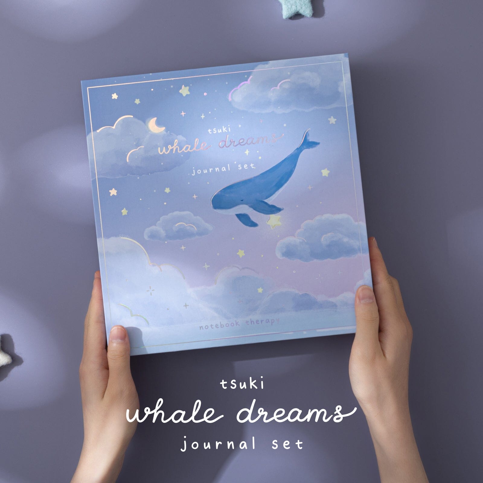 Tsuki 'Whale Dreams' Limited Edition Holographic Bullet Journal Set ☾