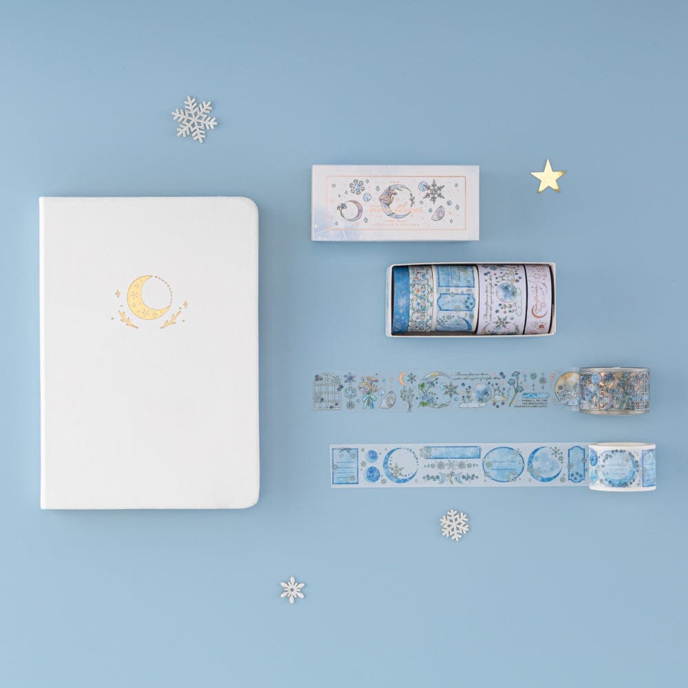 Tsuki 'Winter Moonflower' Washi Tape Set ☾