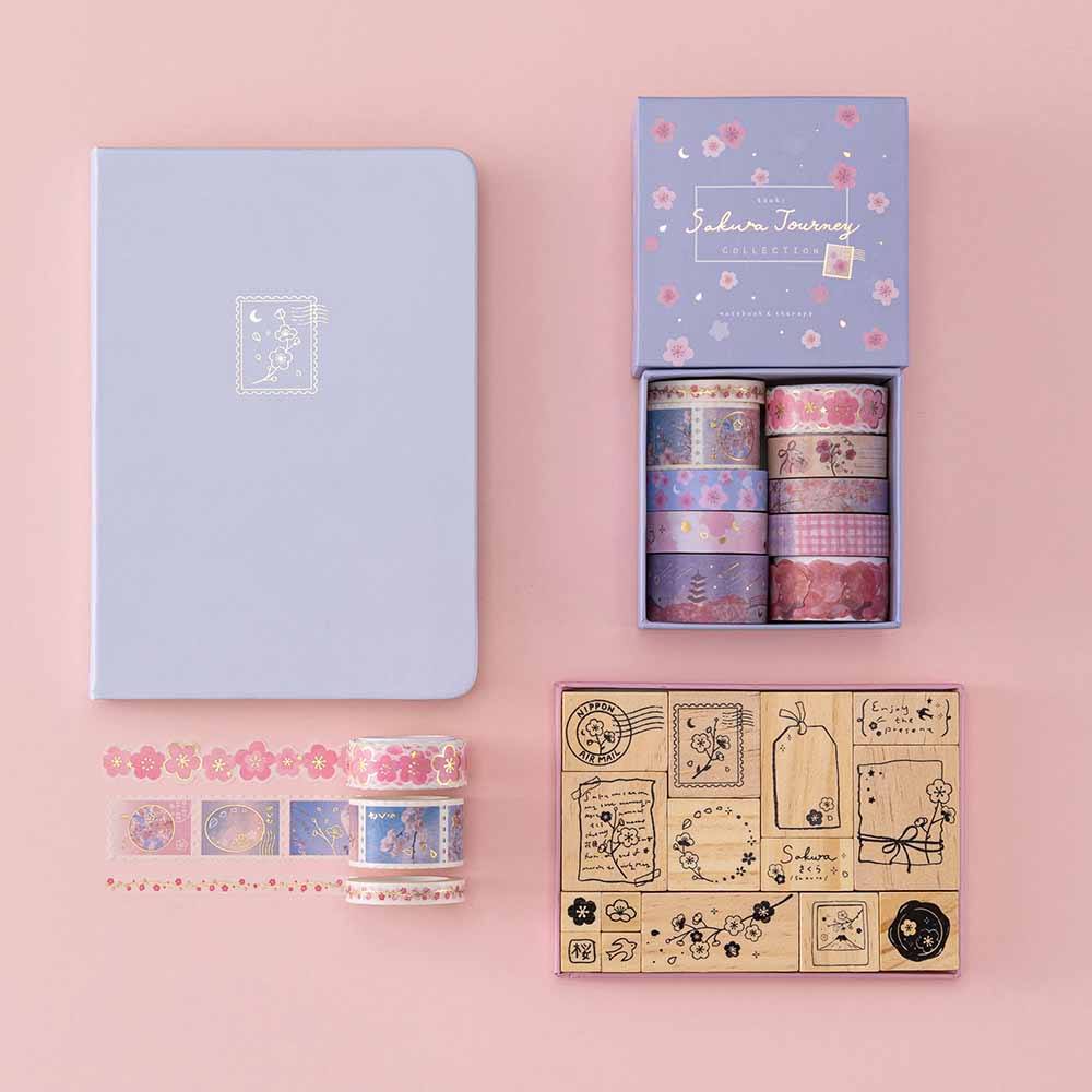Tsuki 'Sakura Journey' Washi Tape Set ☾