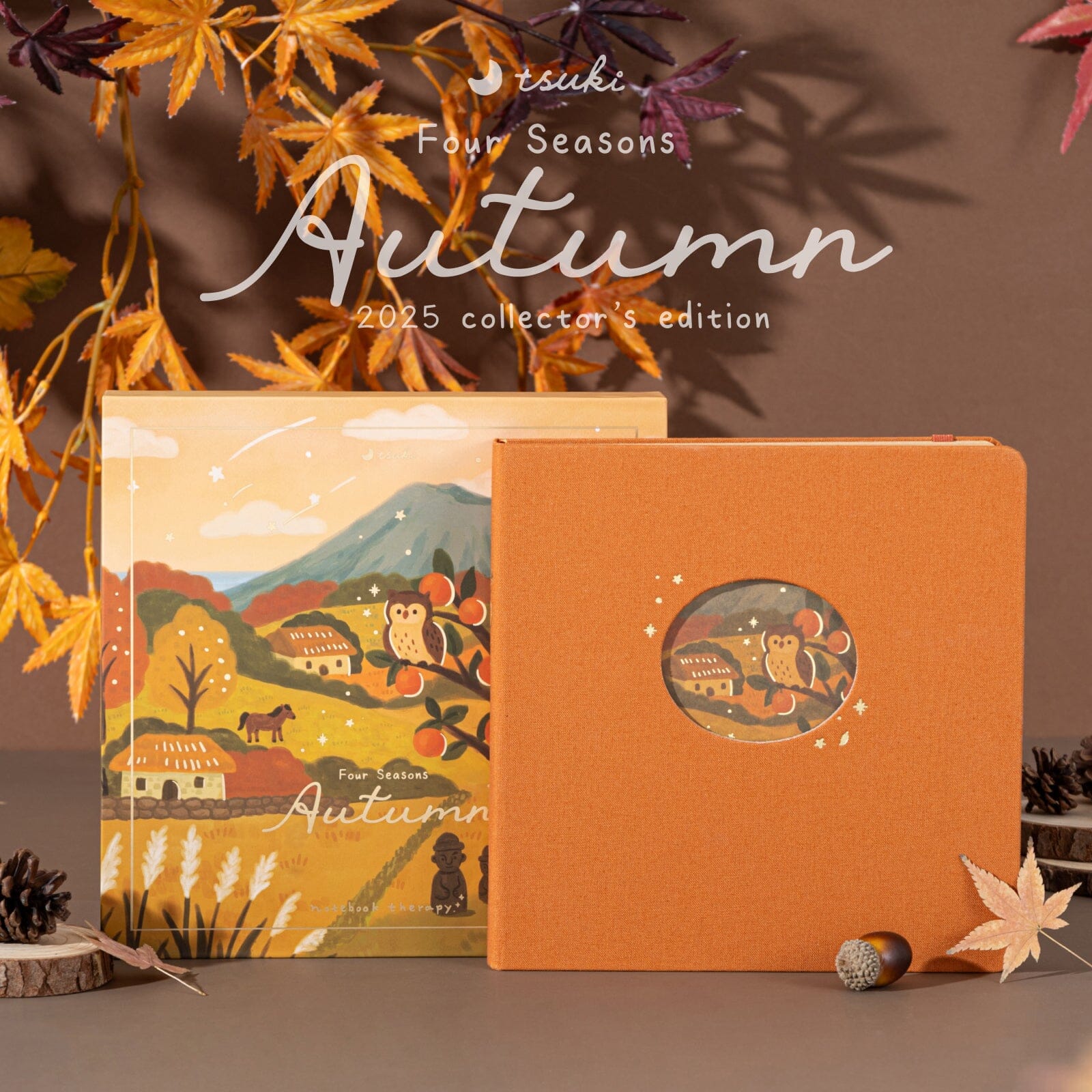 Tsuki Four Seasons: Autumn Collector's Edition 2025 Square Bullet Journal ☾