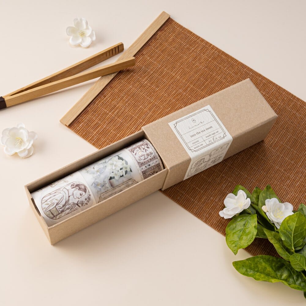 Hinoki - 'Into the Tea Room' PET + Washi Tape Set