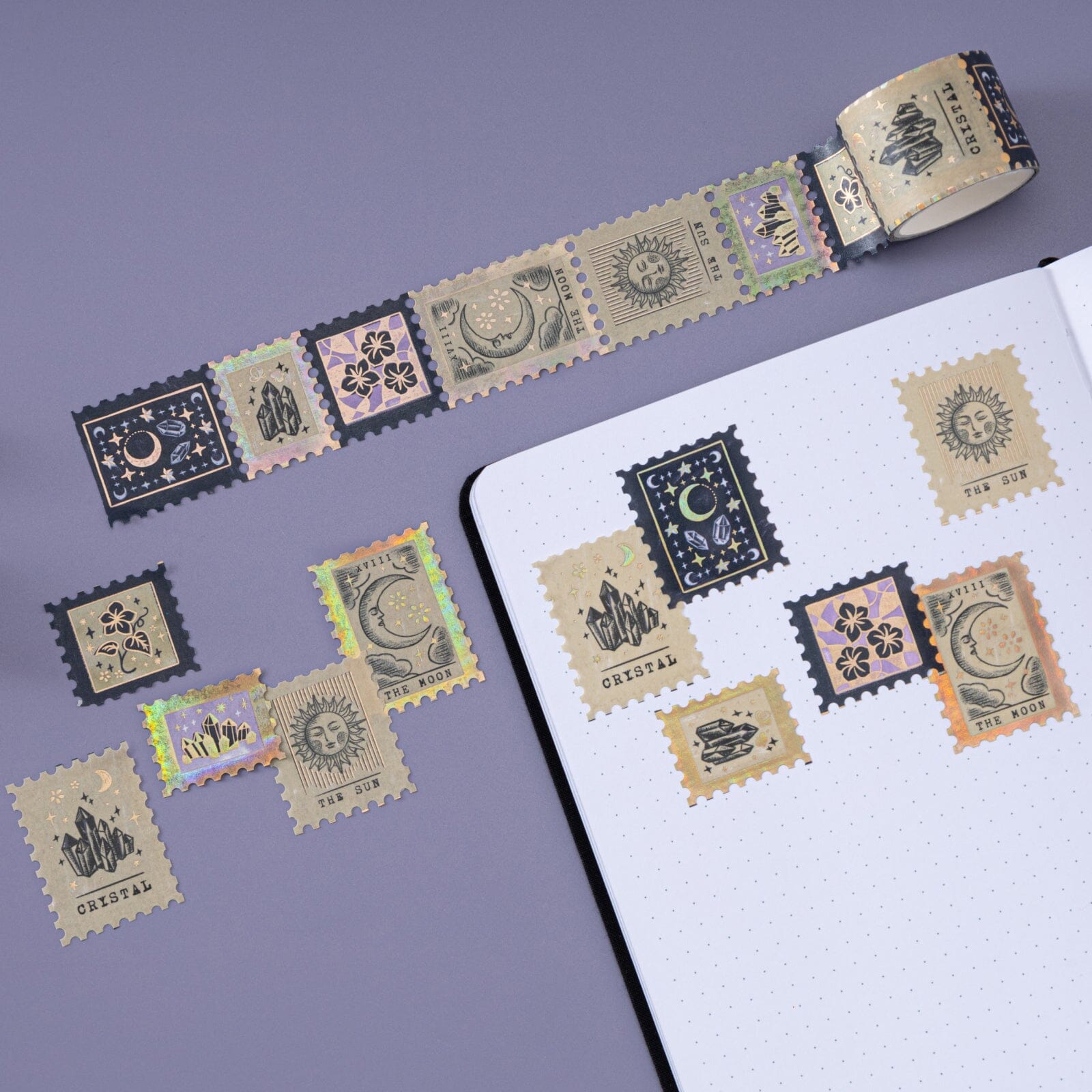 Tsuki 'Moonflower Magic' Washi Tape Set ☾