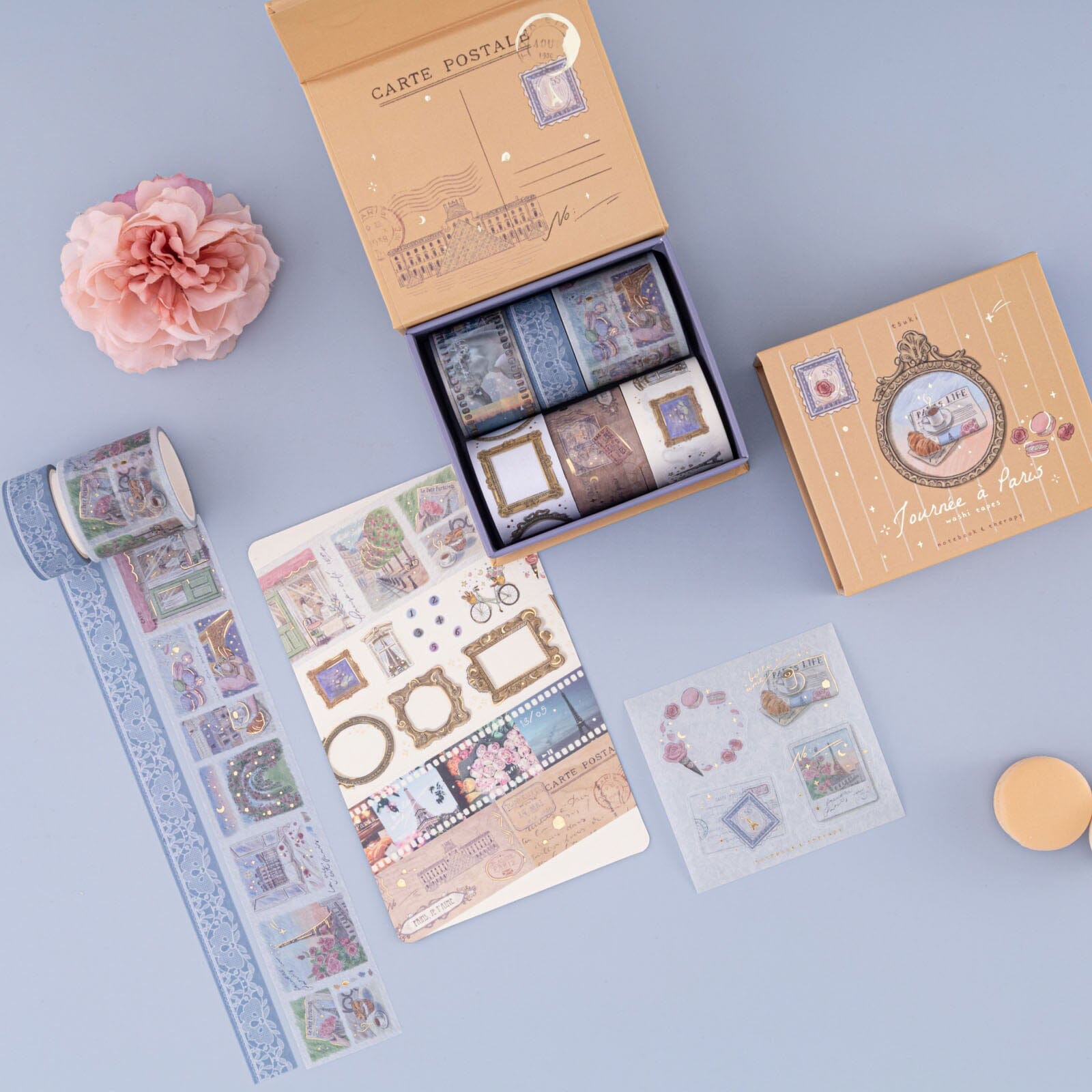 Tsuki 'Journée à Paris' Washi Tape Set ☾