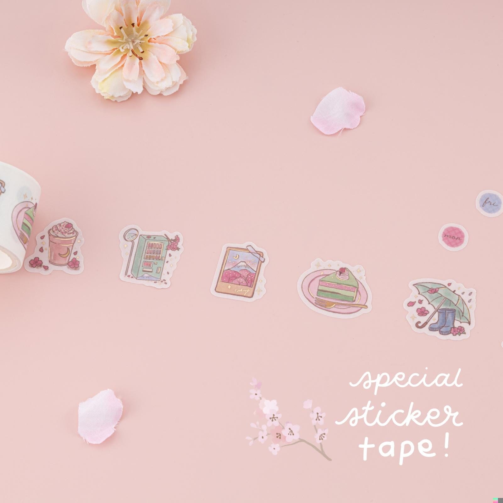 Tsuki 'Sakura Days' Washi Tape Set ☾