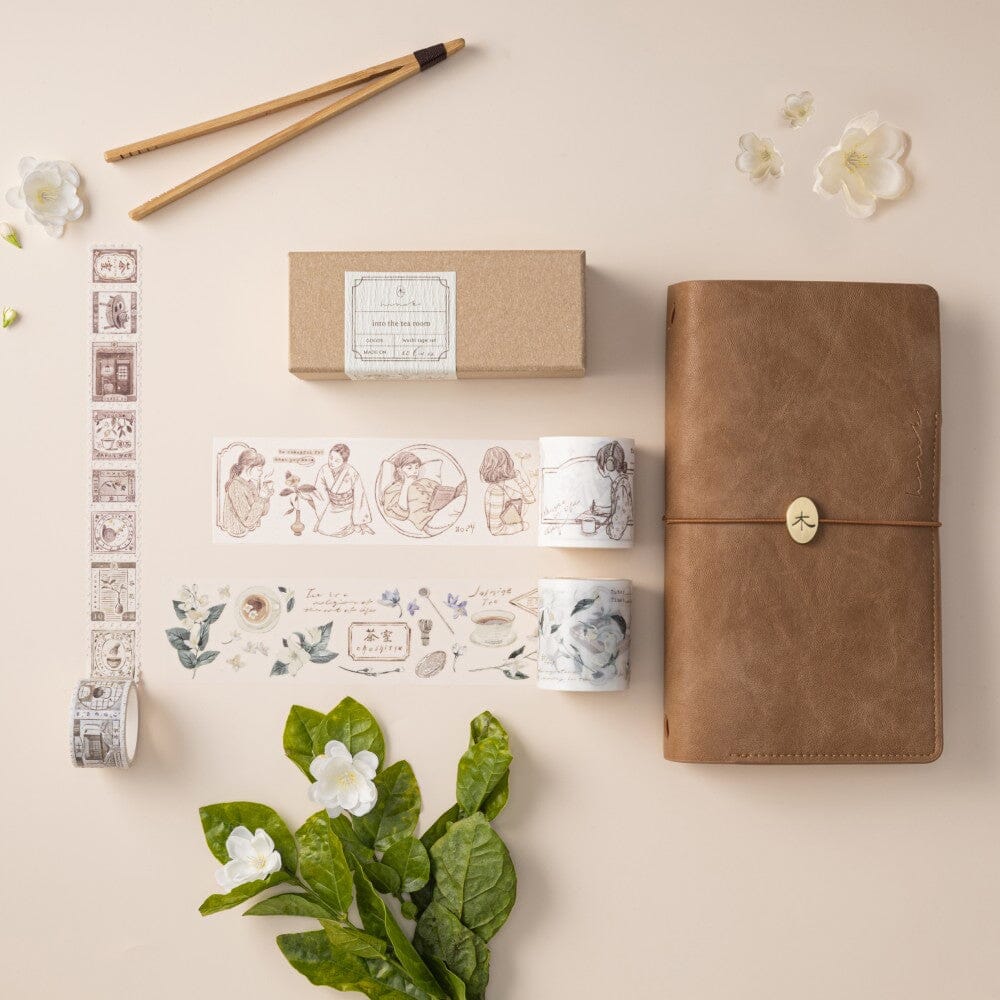 Hinoki - 'Into the Tea Room' PET + Washi Tape Set