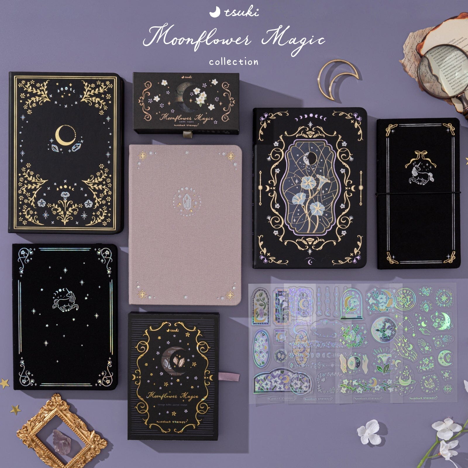 Tsuki 'Nightbloom Spell' Limited Edition Bullet Journal ☾