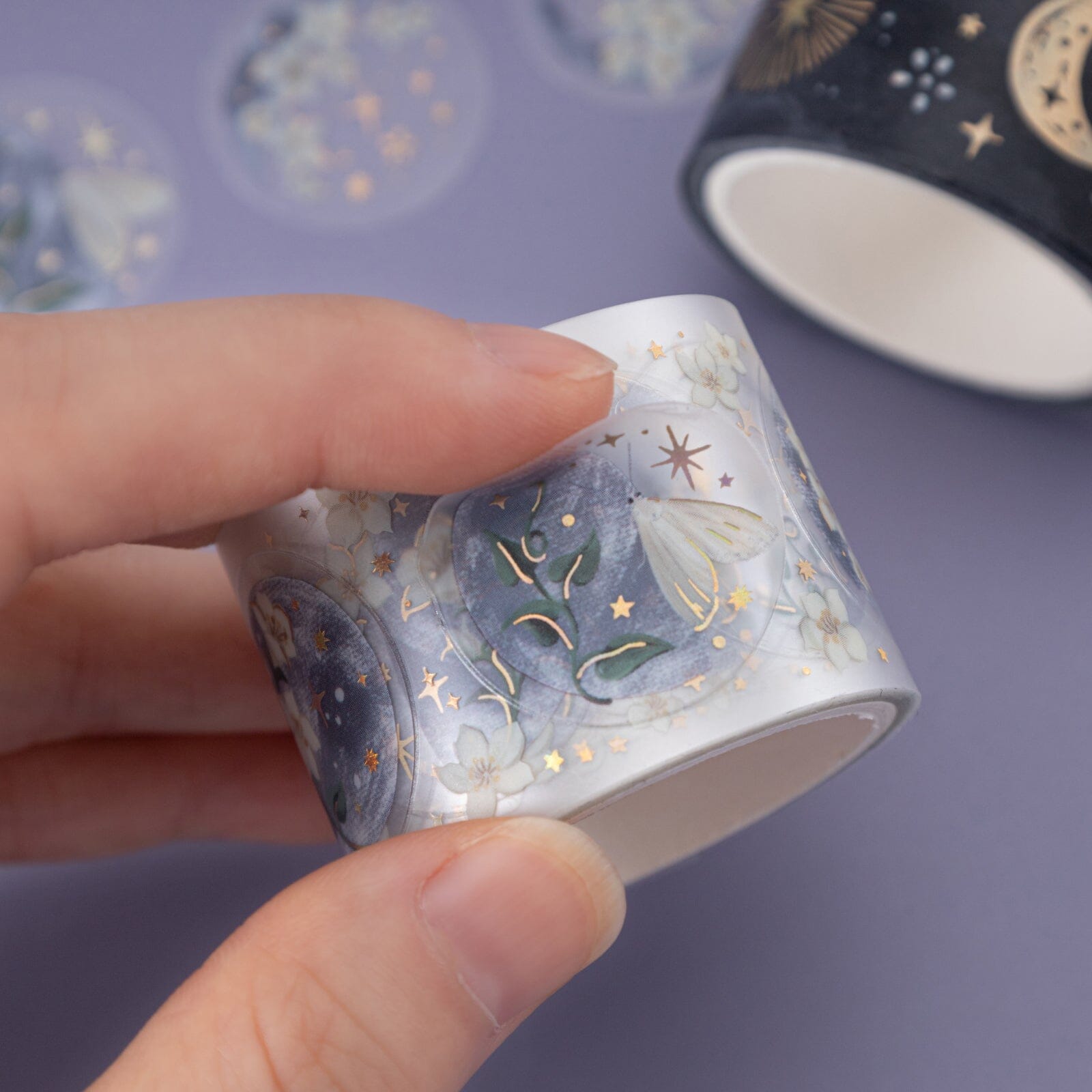 Tsuki 'Moonflower Magic' Washi Tape Set ☾