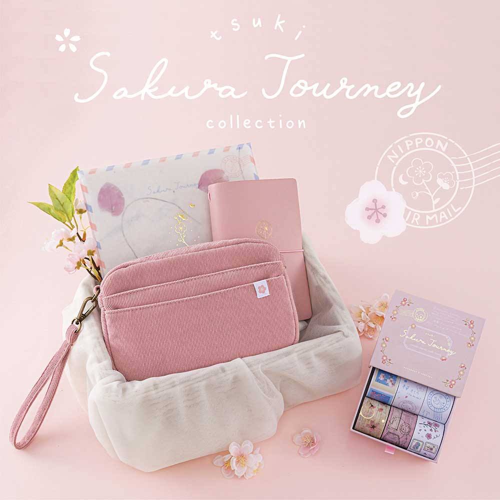 Tsuki 'Sakura Journey' Limited Edition Travel Notebook ☾