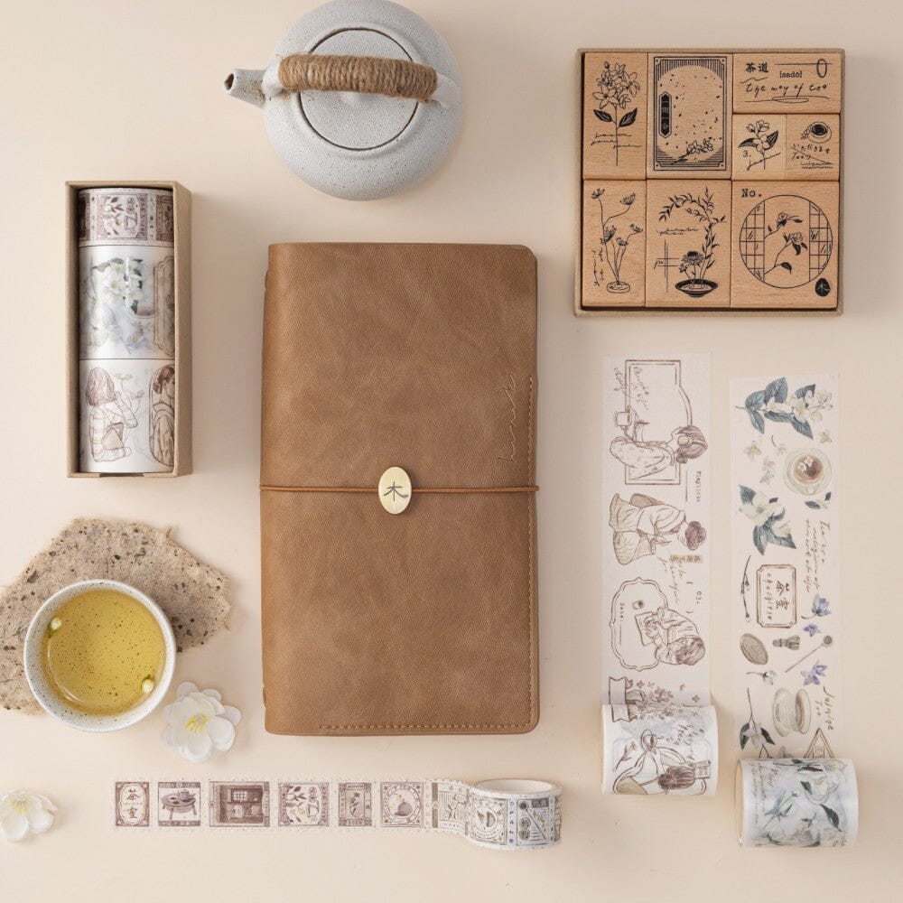 Hinoki - 'Into the Tea Room' PET + Washi Tape Set