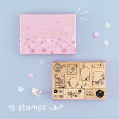 Tsuki 'Sakura Journey' Bullet Journal Stamp Set ☾