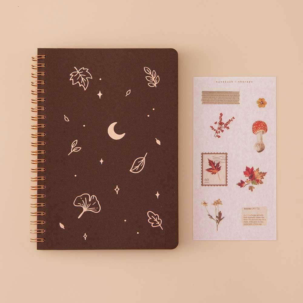 Tsuki 'Maple Dreams' Kraft Paper Ringbound Bullet Journal ☾