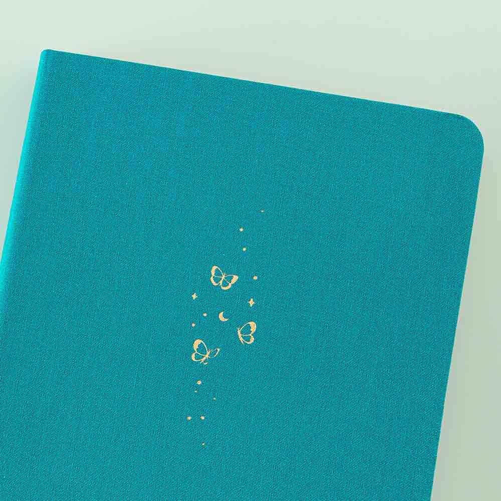 Tsuki Teal Sky 'Flutter + Dream' Limited Edition Bullet Journal by Notebook Therapy x Pelinkan ☾