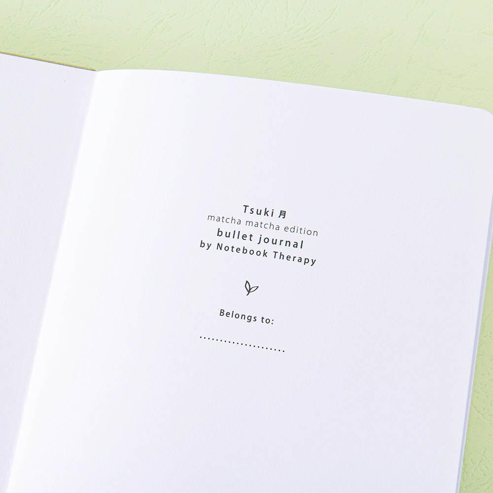 Tsuki 'Matcha Matcha' Limited Edition Bullet Journal ☾