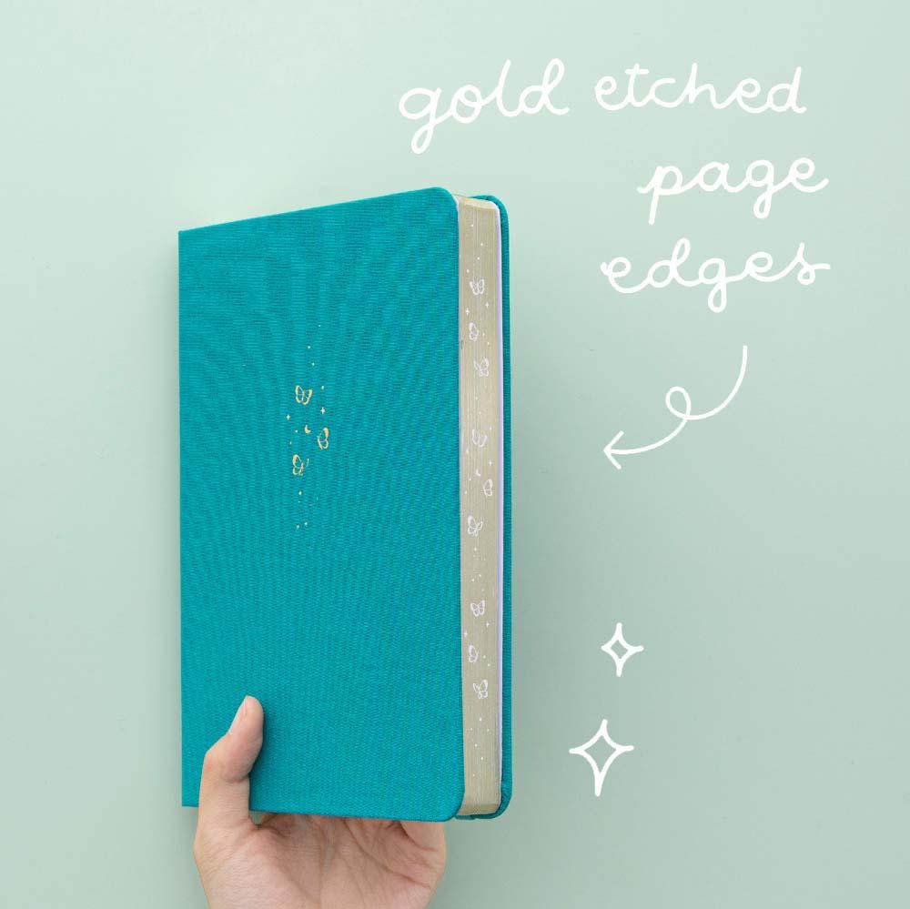 Tsuki Teal Sky 'Flutter + Dream' Limited Edition Bullet Journal by Notebook Therapy x Pelinkan ☾