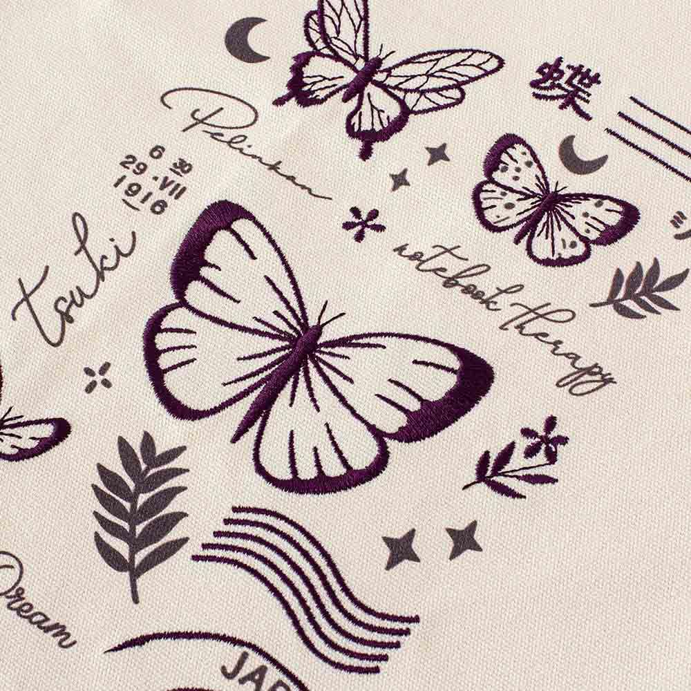 Tsuki 'Flutter + Dream' Tote Bag by Notebook Therapy x Pelinkan ☾