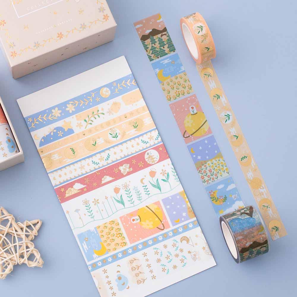 Tsuki 'Moonflower' Washi Tape Set ☾