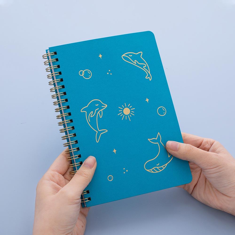 Tsuki 'Ocean' Limited Edition Ring Bound Bullet Journal ☾