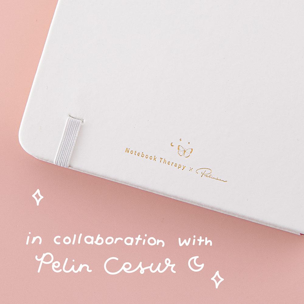 Tsuki Cloud White 'Flutter + Dream' Limited Edition Bullet Journal by Notebook Therapy x Pelinkan ☾
