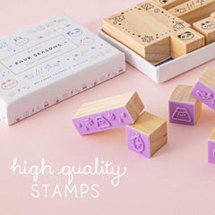 Tsuki 'Four Seasons' Bullet Journal Stamp Set ☾ @milkkoyo x NotebookTherapy